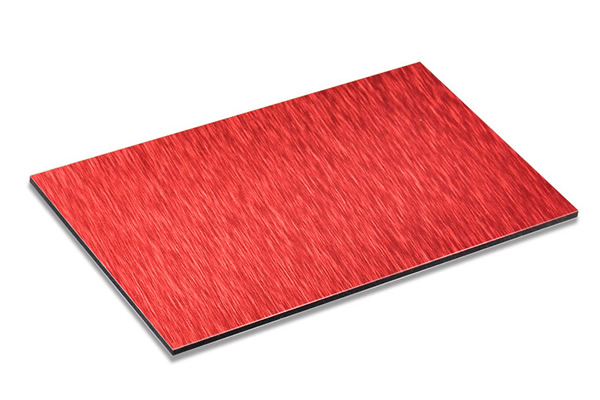 Brushed Red Aluminum Composite Panel